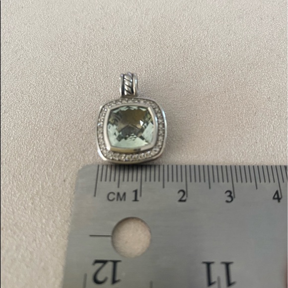 David Yurman Albion Prasiolite and Diamonds Enhancer - Picture 4 of 13